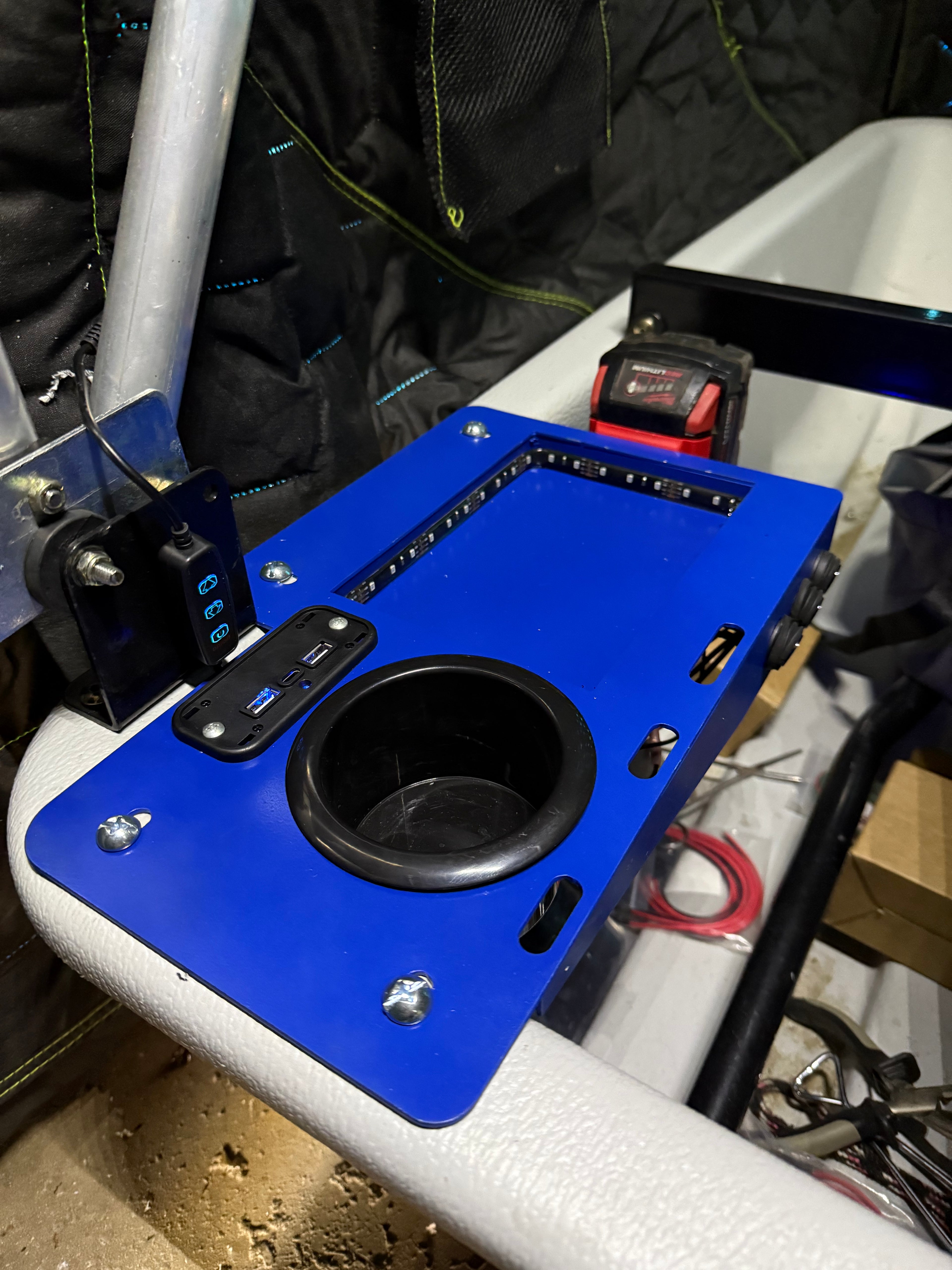 Custom Frosty Fins Outdoors Power Tray