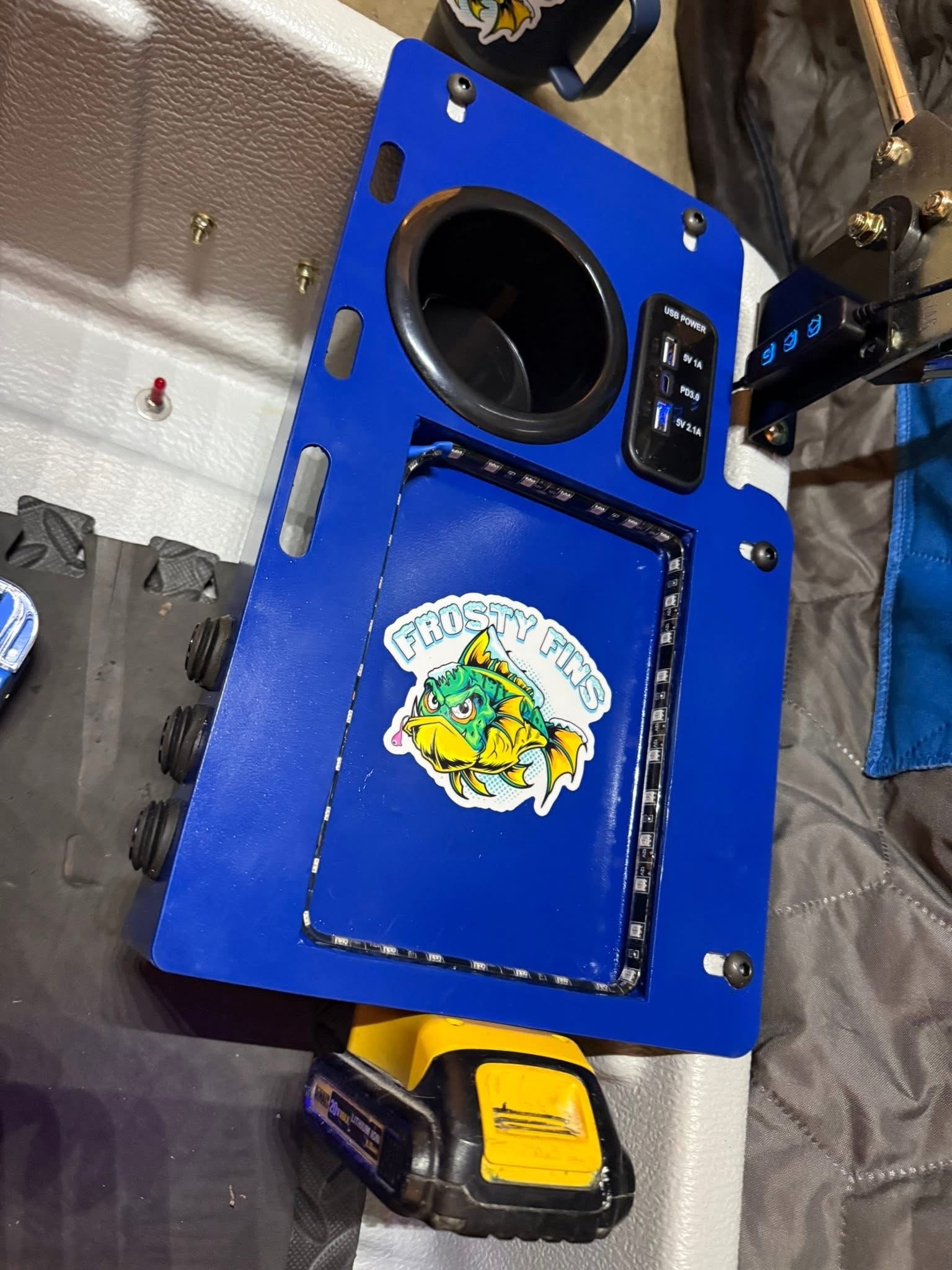 Custom Frosty Fins Outdoors Power Tray